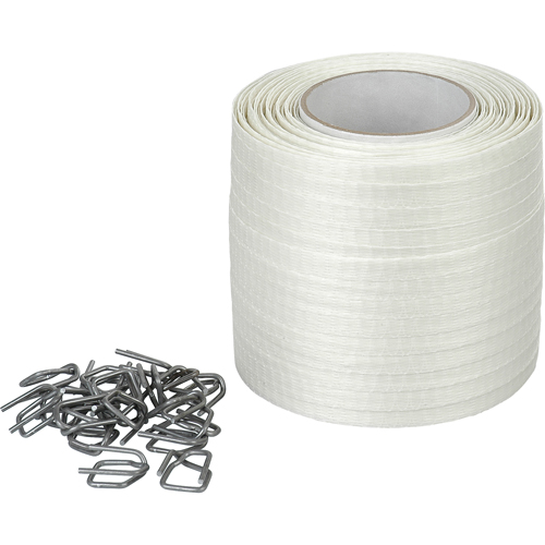 Woven Cord Strapping, Polyester, 1/2" W x 750' L Helyx Safety & Industrial Supplies