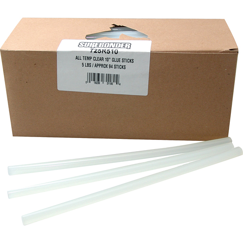 B&acirc;ton de colle, 7/16" dia x 10" lo, Transparent Helyx Safety & Industrial Supplies