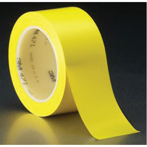 Ruban en vinyle 471, 50,8 mm (2") la x 32,9 m (108') lo, 5,3 mils, Jaune Helyx Safety & Industrial Supplies