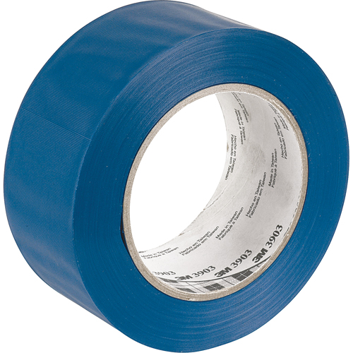 Rubans adh&eacute;sifs en vinyle 3903, 50 mm (2") la x 45,5 m (149,25') lo, 6,3 mils, Bleu Helyx Safety & Industrial Supplies