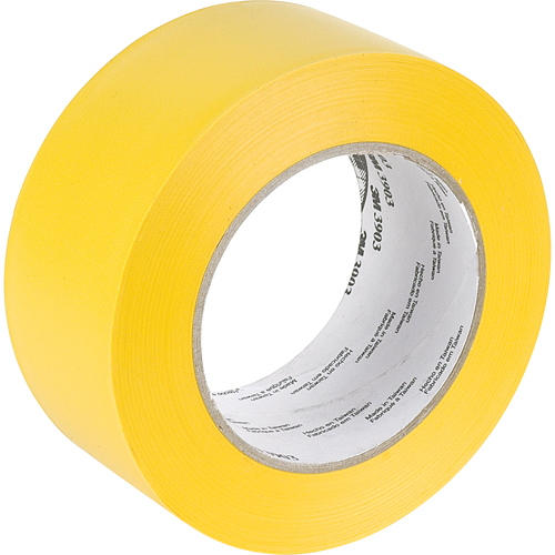 Rubans adh&eacute;sifs en vinyle 3903, 50 mm (2") la x 45,5 m (149,25') lo, 6,3 mils, Jaune Helyx Safety & Industrial Supplies