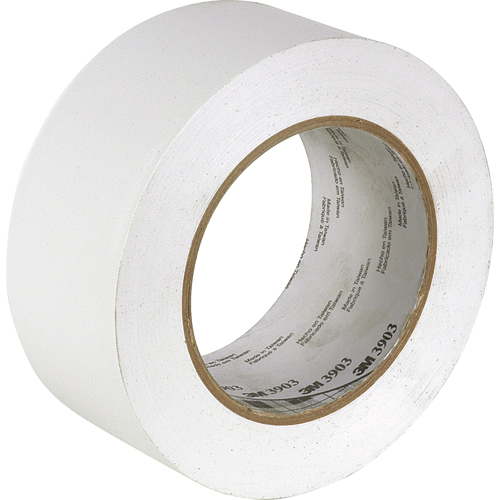 Rubans adh&eacute;sifs en vinyle 3903, 50 mm (2") la x 45,5 m (149,25') lo, 6,3 mils, Blanc Helyx Safety & Industrial Supplies