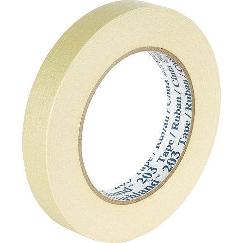 Highland 203 Masking Tape, 12 mm (1/2") x 55 m (180'), Beige Helyx Safety & Industrial Supplies