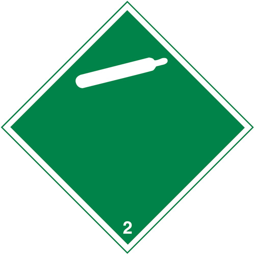&eacute;tiquettes d'exp&eacute;dition TMD, Classe 2, Gaz, Papier Helyx Safety & Industrial Supplies
