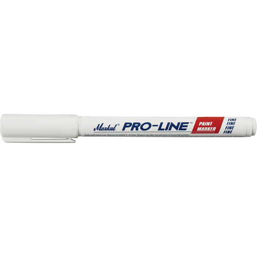 Marqueurs &agrave; peinture fins Pro-Line, Liquide, Blanc Helyx Safety & Industrial Supplies