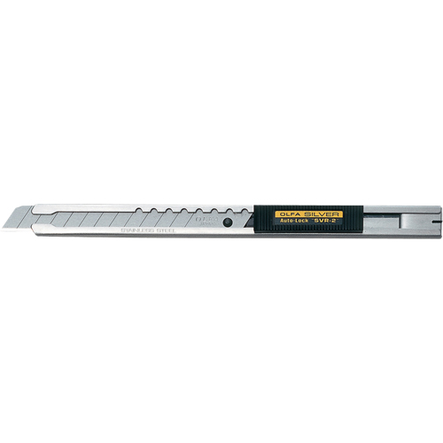 Couteau de pr&eacute;cision pour travaux de s&eacute;rie standard, 9 mm, Acier inoxydable, Prise en Acier inoxydable Helyx Safety & Industrial Supplies