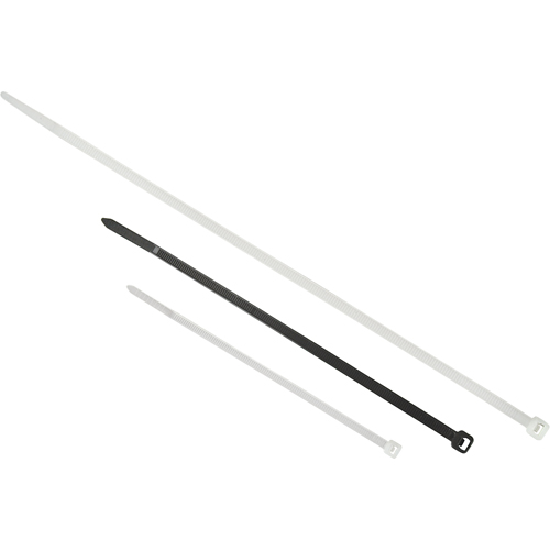 Attaches de c&acirc;bles pour entrepreneur, Longueur 24", R&eacute;sistance &agrave; la traction 175 LB, Naturel Helyx Safety & Industrial Supplies