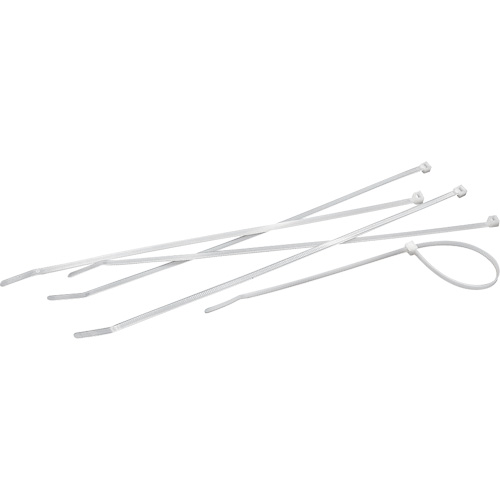 Attaches de c&acirc;bles, Longueur 4", R&eacute;sistance &agrave; la traction 18 lb, Naturel Helyx Safety & Industrial Supplies