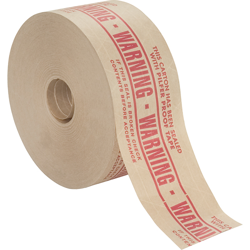 Rubans gommes pr&eacute;-imprim&eacute;s, 72 mm (2-4/5") x 137 m (449,475'), Kraft Helyx Safety & Industrial Supplies