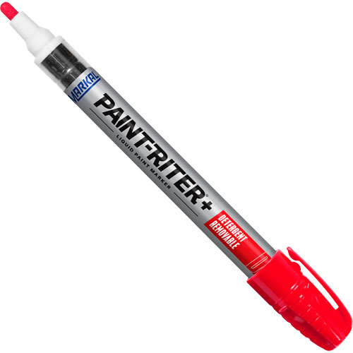 Paint-Riter&reg;+ Detergent Removable Paint Marker, Liquid, Red Helyx Safety & Industrial Supplies