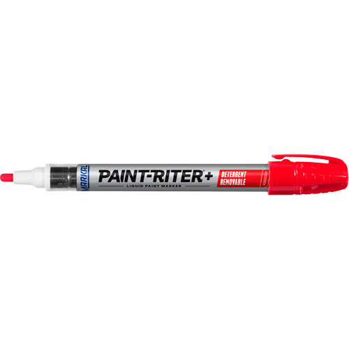 Paint-Riter&reg;+ Detergent Removable Paint Marker, Liquid, Red Helyx Safety & Industrial Supplies