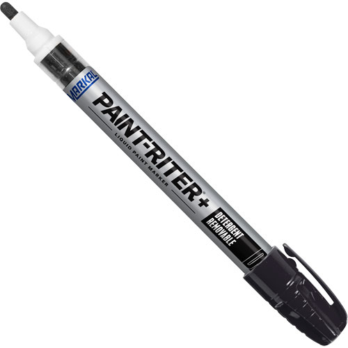 Paint-Riter&reg;+ Detergent Removable Paint Marker, Liquid, Black Helyx Safety & Industrial Supplies