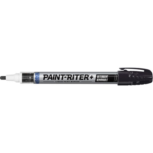 Paint-Riter&reg;+ Detergent Removable Paint Marker, Liquid, Black Helyx Safety & Industrial Supplies
