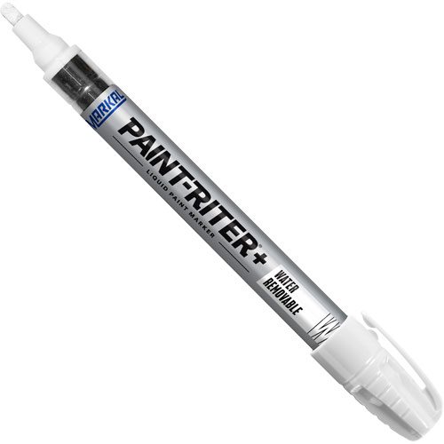 Paint-Riter&reg;+ Water Removable Paint Marker, Liquid, White Helyx Safety & Industrial Supplies