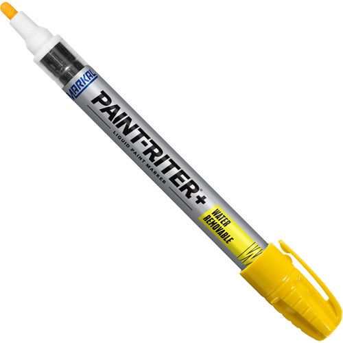Paint-Riter&reg;+ Water Removable Paint Marker, Liquid, Yellow Helyx Safety & Industrial Supplies