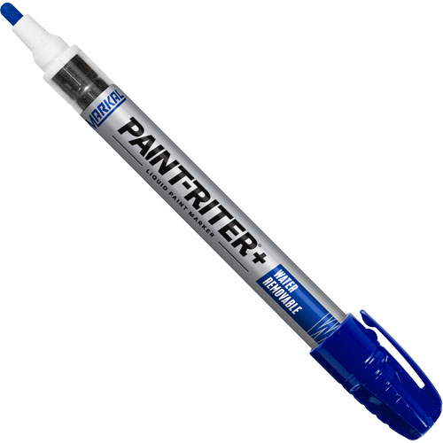 Paint-Riter&reg;+ Water Removable Paint Marker, Liquid, Blue Helyx Safety & Industrial Supplies