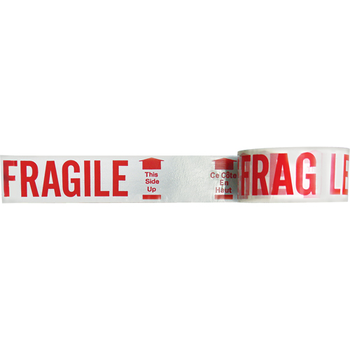 Bilingual Printed Tape – Fragile This Side Up , Red on White Helyx Safety & Industrial Supplies