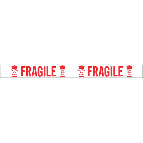 Bilingual Printed Tape – Fragile This Side Up , Red on White Helyx Safety & Industrial Supplies