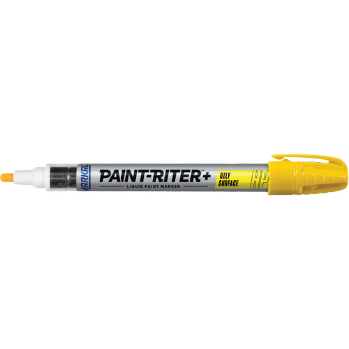 Paint-Riter&reg; + Oily Surface Marker, Liquid, Yellow Helyx Safety & Industrial Supplies