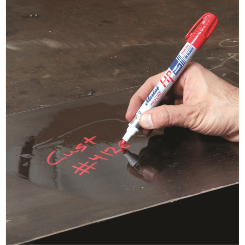Paint-Riter&reg; + Oily Surface Marker, Liquid, Red Helyx Safety & Industrial Supplies