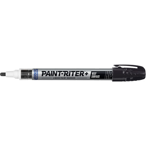 Paint-Riter&reg; + Oily Surface Marker, Liquid, Black Helyx Safety & Industrial Supplies