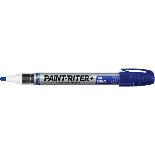 Paint-Riter&reg; + Oily Surface Marker, Liquid, Blue Helyx Safety & Industrial Supplies