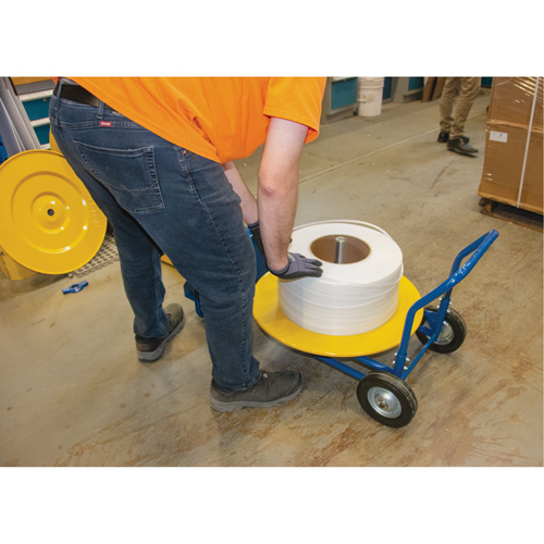Strapping Dispenser, Polyester/Steel/Polypropylene Straps, 16"/8" Core Dia., 3"/8"/6" Roll Width Helyx Safety & Industrial Supplies