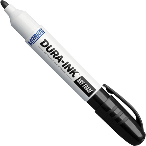 Marqueurs &agrave; essuyage &agrave; sec Dura-Ink, Noir, Pointe Ronde Helyx Safety & Industrial Supplies