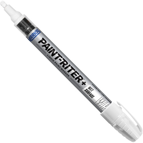 Paint-Riter&reg;+ Wet Surface Paint Marker, Liquid, White Helyx Safety & Industrial Supplies