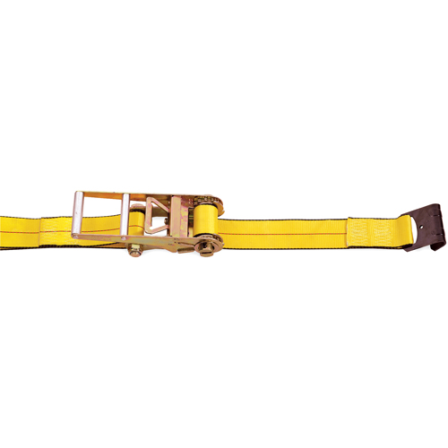 Ratchet Straps, Flat Hook, 3" W x 30' L, 5400 lbs. (2450 kg) Working Load Limit Helyx Safety & Industrial Supplies