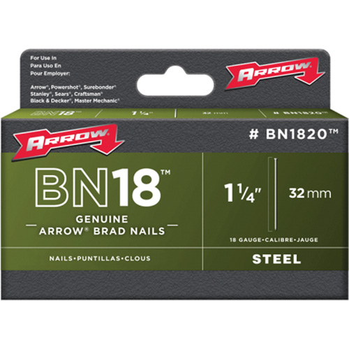 Brad Nails for Arrow & Aurora Staple Guns & Hammer Tackers Helyx Safety & Industrial Supplies