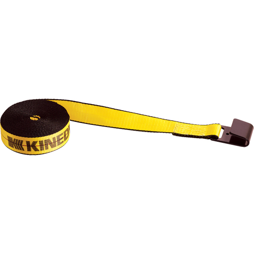 Winch Straps, Flat Hook, 2" W x 30' L, 3335 lbs. (1513 kg) Working Load Limit Helyx Safety & Industrial Supplies