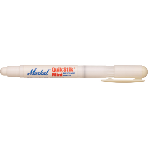 Quik Stik&reg; Mini Paint Marker, Solid Stick, White Helyx Safety & Industrial Supplies