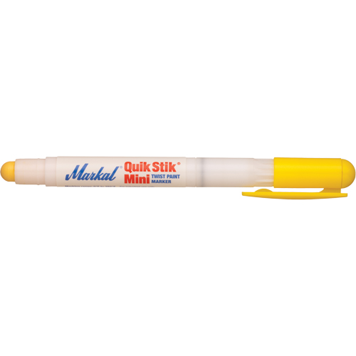 Quik Stik&reg; Mini Paint Marker, Solid Stick, Yellow Helyx Safety & Industrial Supplies