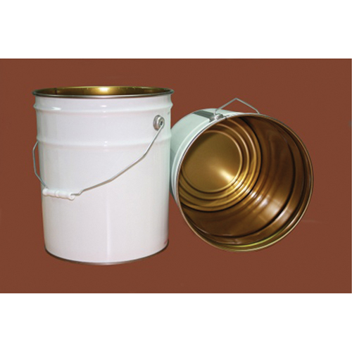 Pail with Lid, Metal, 20 L Helyx Safety & Industrial Supplies