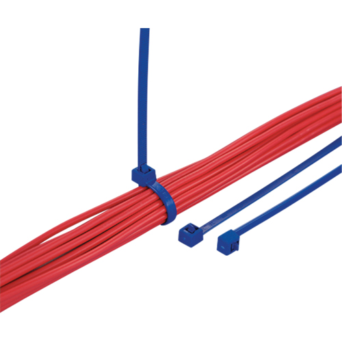 Metal Detectable Cable Ties, 15-2/5" L, 50 lbs. Tensile Strength Helyx Safety & Industrial Supplies