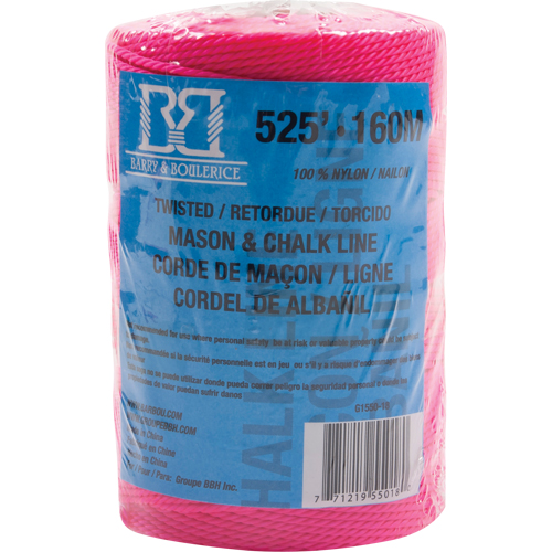 Corde pour maçon/ligne de craie, 525', Nylon Helyx Safety & Industrial Supplies