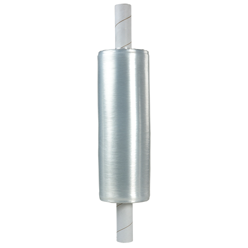 Extended Core Hand Stretch Wrap, 80 Gauge (20.3 micrometers), 20" x 1000', Clear Helyx Safety & Industrial Supplies
