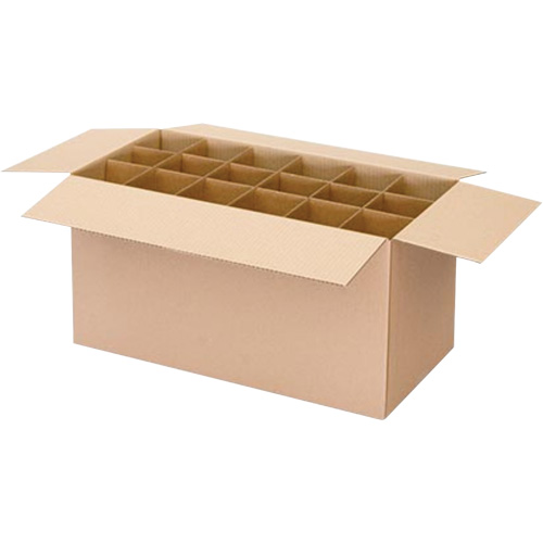 Aerosol Can Shipper Box, 12-1/4" L x 9-3/16" W x 10-5/16" H, Flute C Helyx Safety & Industrial Supplies