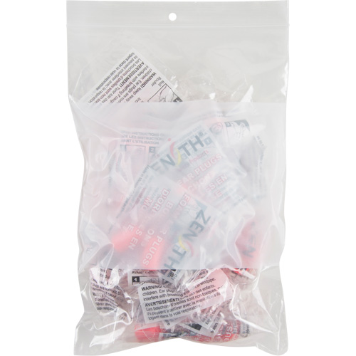 White Block Poly Bags, Reclosable, 9" x 6", 2 mils Helyx Safety & Industrial Supplies