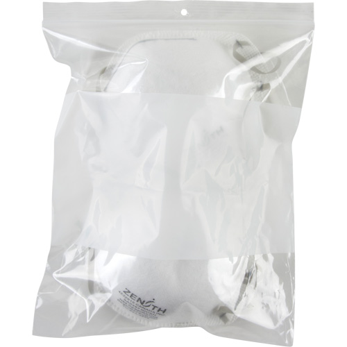 Sacs en poly avec espace inscriptible blanc, Refermable, 10" x 8", 2 mils Helyx Safety & Industrial Supplies