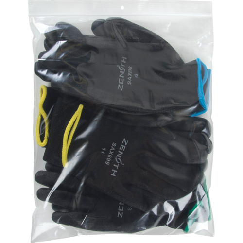 Poly Bags, Reclosable, 12" x 10", 2 mils Helyx Safety & Industrial Supplies