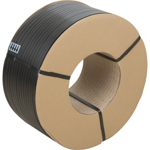 Feuillard, Polypropyl&egrave;ne, 1/2" la x 7200' lo, Noir, Calibre Manuel Helyx Safety & Industrial Supplies