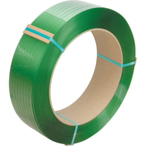 Strapping, Polyester, 5/8" W x 3500' L, Green, Manual Grade Helyx Safety & Industrial Supplies