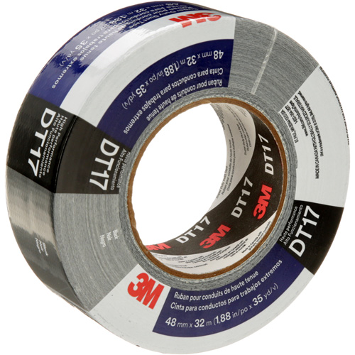 DT17 Super-Duty Duct Tape, 17 mils, Black, 48 mm (2") x 32 m (105') Helyx Safety & Industrial Supplies