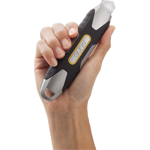 Couteau avec verrou &agrave; cliquet, 18 mm, Acier au carbone, Robuste, Prise en Aluminium Helyx Safety & Industrial Supplies