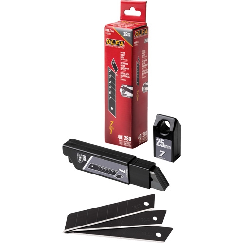 Lames de rechange noires tr&egrave;s aiguis&eacute;es, Style Cassable Helyx Safety & Industrial Supplies