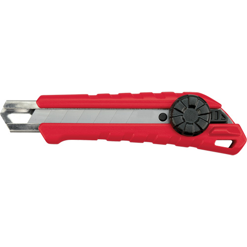Snap-Off Knife, 18 mm, Carbide, Rubber/Polypropylene Handle Helyx Safety & Industrial Supplies