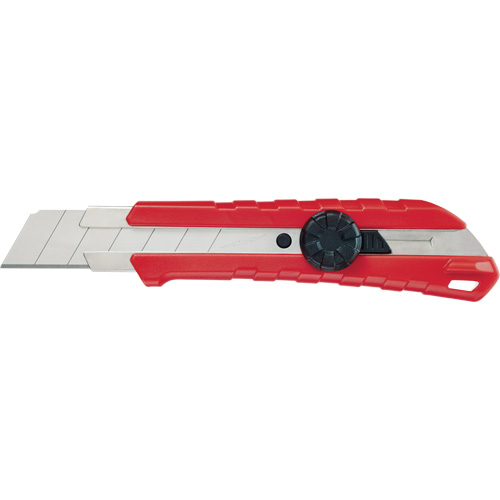 Snap-Off Knife, 25 mm, Carbide, Rubber/Polypropylene Handle Helyx Safety & Industrial Supplies