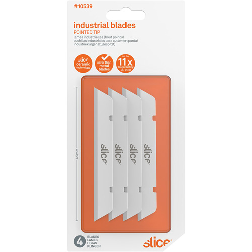 Slice Pointed Tip Finger-Friendly Replacement Blade, Single Style Helyx Safety & Industrial Supplies